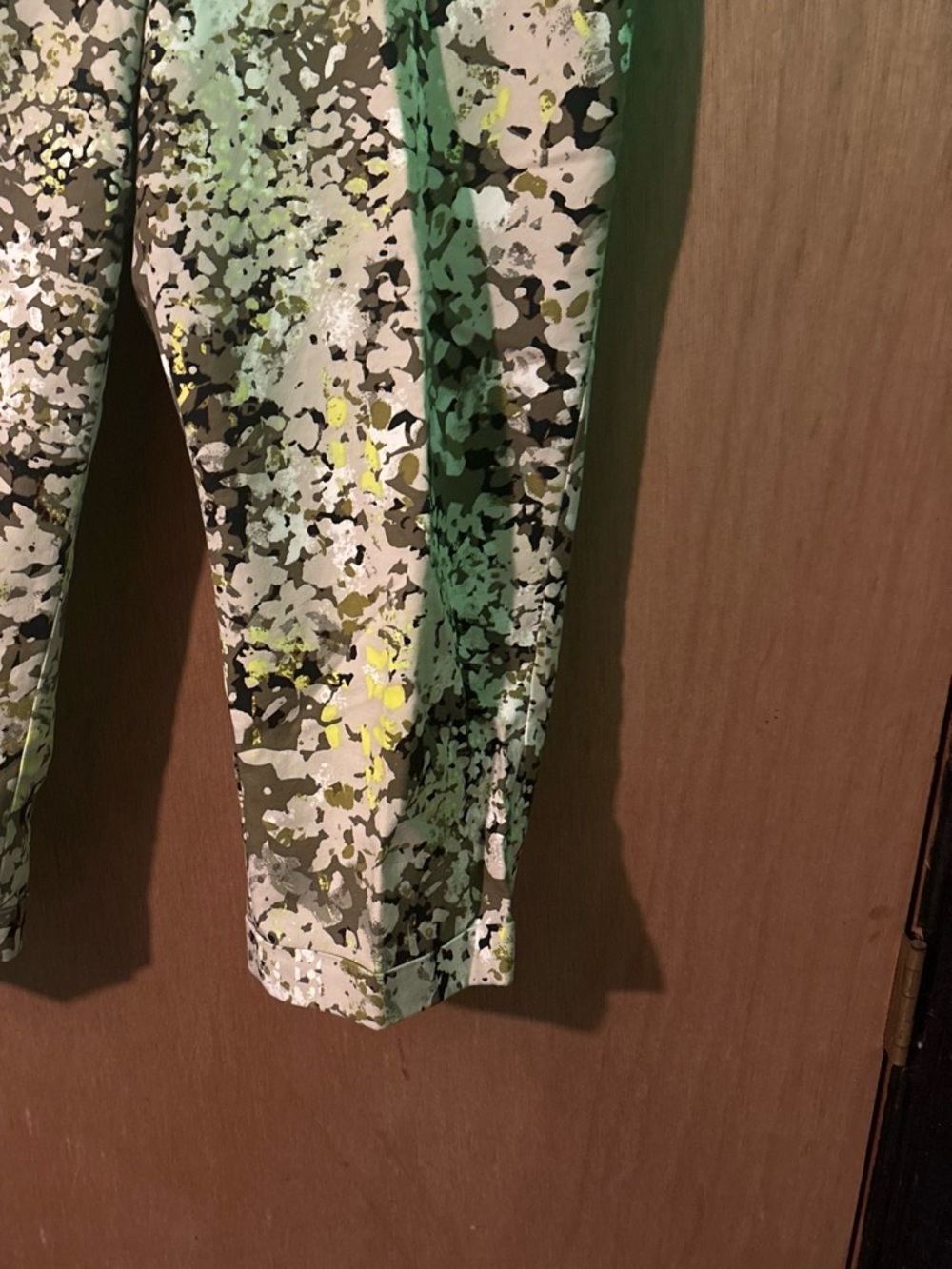 Women Green Camo Print Bottoms